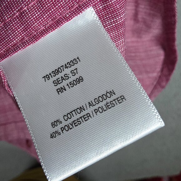 Structure Shirt Mens Size XL Magenta Slim Modern Fit Heathered Short Sleeve - Picture 10 of 11